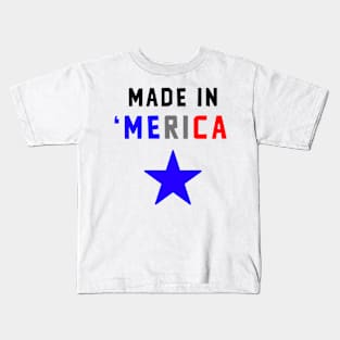 Merica 4th of July Star Design 2 Kids T-Shirt